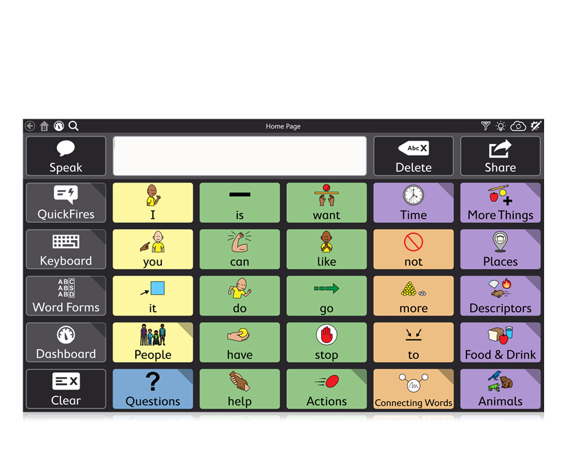 Tobii Dynavox TD Snap Motor Plan Page Set