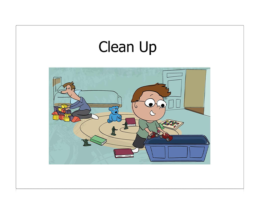 Tobii Dynavox Core First Learning core word book about the word put