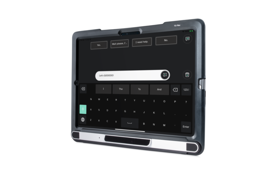 Tobii Dynavox TD Pilot device featuring TD Talk