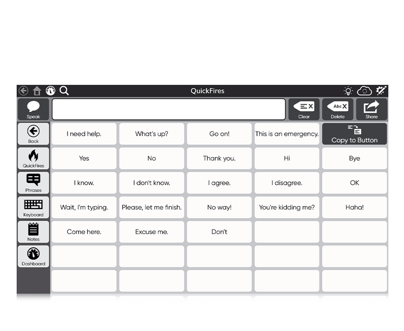 Tobii Dynavox TD Snap Text Page Set